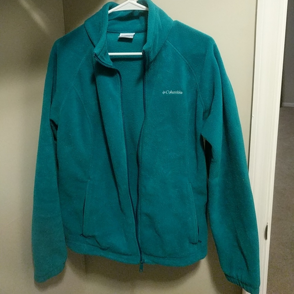 Teal Columbia Fleece Jacket